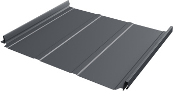картинка Кликфальц Про Line Grand Line 0,45 Drap двухсторонний с пленкой на замках RAL 7024 мокрый асфальт Центр Кровли