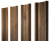 Штакетник М-образный А с прямым резом 0,45 Print Premium Pine Wood Fresh Центр Кровли