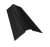 Планка конька фигурного 100x100 0,5 PurLite Matt RAL 9005 черный (3м) Центр Кровли