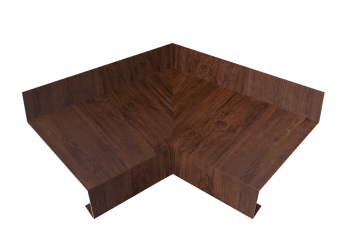 картинка Угол отлива внутренний 50 0,4 Print Premium с пленкой Cherry Wood Fresh TwinColor Центр Кровли