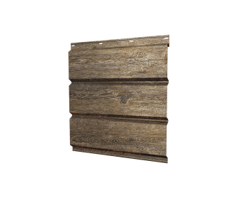 картинка Софит металлический Классик Grand Line полная перфорация 0,45 Print Elite с пленкой Nordic Wood TwinColor Центр Кровли
