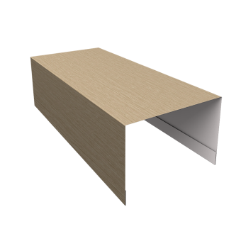 картинка Крышка для забора из сайдинга ЭкоБрус 0,45 Print Elite Milky Wood TwinColor (2,5м) Центр Кровли