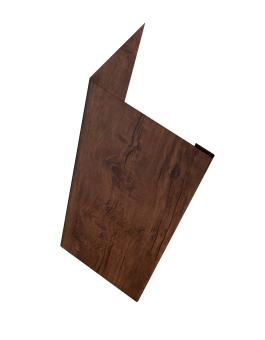 картинка Нащельник (для калиток и ворот) 25х35 жалюзи Milan, Tokyo, Palermo 0,45 Print-Double Premium Cherry Wood Fresh (L2,5) Центр Кровли