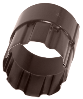 картинка Соединитель трубы 90 мм Matte PU RAL 8017 Центр Кровли