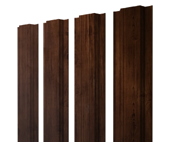 картинка Штакетник Прямоугольный с прямым резом 0,45 Print-Double Premium Cherry Wood Fresh Центр Кровли