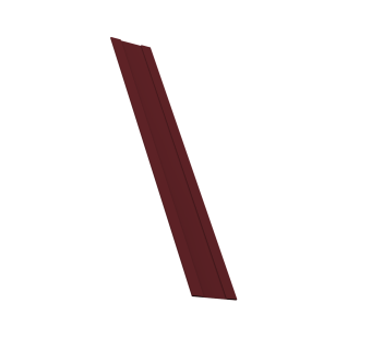 картинка Крепежная планка жалюзи Milan, Milan Slim, Tokyo 0,45 PE-Double RAL 3005 красное вино (2,5м) Центр Кровли