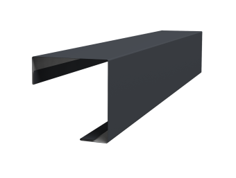 картинка Угол внешний простой фальц 0,45 Drap ST lite RAL 7024 мокрый асфальт (3м) Центр Кровли