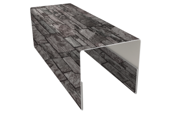 картинка Планка П-образная заборная 20 0,45 Print Elite Fine Stone TwinColor (2м) Центр Кровли