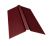 Планка конька прямоугольного 150х30х150 0,5 Satin с пленкой RAL 3005 красное вино (3м) Центр Кровли