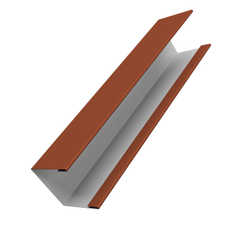 картинка Крышка жалюзи Milan Slim 0,45 PE RAL 8004 терракота (2,5м) Центр Кровли