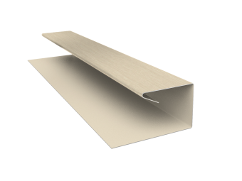 картинка Планка П-образная завершающая сложная (КД) 0,45 Print Elite Milky Wood TwinColor (3м) Центр Кровли
