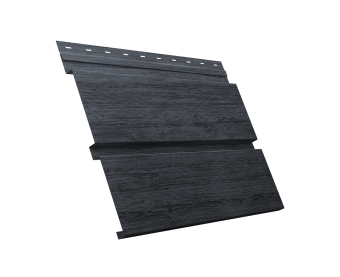 картинка Софит металлический Квадро Брус с перфорацией 0,45 Print Premium с пленкой Grey Wood TwinColor Центр Кровли