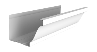 картинка Желоб прямоугольный Vortex Lite 130мм 2м PE RAL 9003 сигнальный белый Центр Кровли