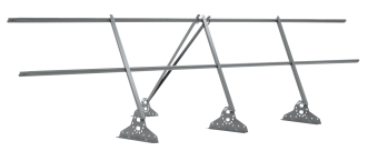 картинка Ограждение кровельное на фальц Grand Line 0,9х3 RAL 7001 Центр Кровли