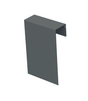картинка Соединительный профиль фибросайдинга 0,45 PE с пленкой RAL 7005 мышино-серый (2м) Центр Кровли