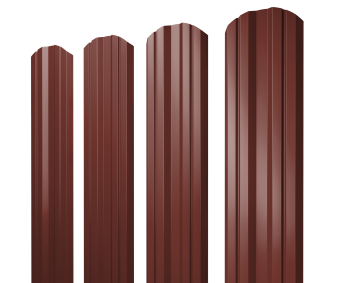 фото Штакетник Twin фигурный 0,45 PE RAL 3009 оксидно-красный Центр Кровли картинка Штакетник Twin фигурный 0,45 PE RAL 3009 оксидно-красный Центр Кровли