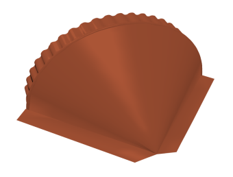 картинка Заглушка конусная 0,5 Satin Matt RAL 8004 терракота Центр Кровли