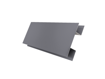 картинка Планка H-образная Экобрус 0,5 Satin с пленкой RAL 7004 сигнальный серый (2м) Центр Кровли
