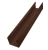 Стойка жалюзи Milan Slim 0,45 Print Elite Choco Wood TwinColor (2,5м) Центр Кровли