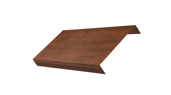 картинка Ламель обратная 150 забора жалюзи Texas 0,45 Print Premium с пленкой Golden Wood Fresh TwinColor Центр Кровли
