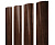 Штакетник Полукруглый Slim с прямым резом 0,45 Print Elite Cherry Wood TwinColor Центр Кровли