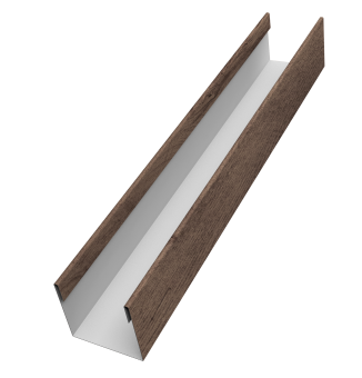 картинка Стойка жалюзи Milan Slim 0,45 Print Premium Almond Wood Fresh (2м) Центр Кровли
