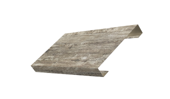 картинка Ламель лицевая 125 забора жалюзи Texas 0,45 Print Elite с пленкой Nordic Wood TwinColor Центр Кровли