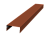 Крышка 30х20 жалюзи Texas 0,5 Satin RAL 8004 терракота (2,5м) Центр Кровли