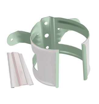 картинка Кронштейн трубы на дерево Grand Line ПЭ 100мм RAL 9003 сигнальный белый Центр Кровли