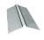 Планка конька прямоугольного 150х30х150 0,4 Zn (2м) Центр Кровли