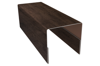 картинка Планка П-образная заборная 20 0,45 Print Premium Antique Wood TwinColor (3м) Центр Кровли