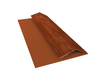 картинка Планка финишная БХ new 0,45 Print Elite Rowan TwinColor (2м) Центр Кровли