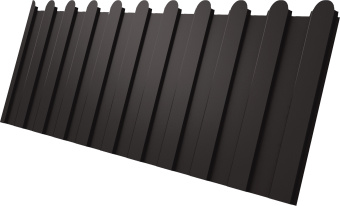 фото Профнастил С8A в02 фигурный Grand Line 0,5 GreenCoat Pural БТ матовый RR 32 темно-коричневый (RAL 8019 серо-коричневый) Центр Кровли картинка Профнастил С8A в02 фигурный Grand Line 0,5 GreenCoat Pural БТ матовый RR 32 темно-коричневый (RAL 8019 серо-коричневый) Центр Кровли