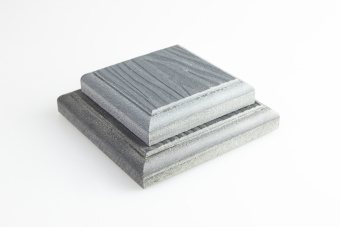 картинка Комплект крышка-юбка для столба ДПК Grand Line 3D 100х100мм Серый Центр Кровли