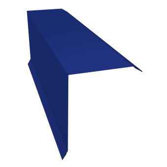 картинка Планка торцевая 150х100 0,45 PE с пленкой RAL 5002 ультрамариново-синий (3м) Центр Кровли