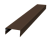 Крышка 45х20 жалюзи Texas 0,45 Drap ST RAL 8017 шоколад (3м) Центр Кровли
