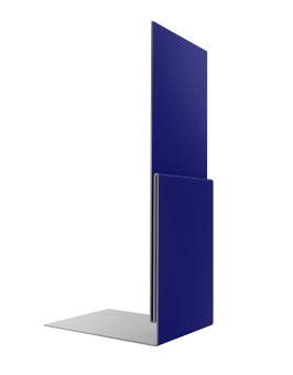 картинка Планка приемная оконная 0,45 PE с пленкой RAL 5002 ультрамариново-синий (3м) Центр Кровли