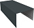 Крышка для забора из сайдинга Блок-хаус новый Grand Line 0,5 GreenCoat Pural БТ матовый RR2H3 (RAL 7016 антрацитово-серый) (3м) Центр Кровли