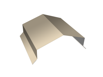 картинка Парапетная крышка угольная 150мм 0,45 PE с пленкой RAL 1015 светлая слоновая кость (2м) Центр Кровли