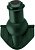 картинка Элемент коньковый Krovent Pipe-Cone 125 изолированный (вентиляция помещений) зеленый Центр Кровли Элемент коньковый Krovent Pipe-Cone 125 изолированный (вентиляция помещений) зеленый Центр Кровли