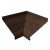 Угол отлива внутренний 150 0,45 Print-Double Premium с пленкой Antique Wood Центр Кровли
