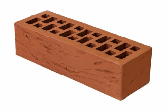 картинка Кирпич обл Braer красный 1 риф 250х120х65 М150 Центр Кровли
