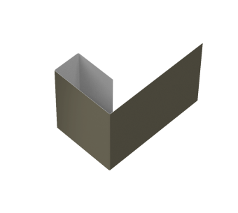 картинка Финишный профиль фибросайдинга 0,45 PE с пленкой RAL 7005 мышино-серый (3м) Центр Кровли