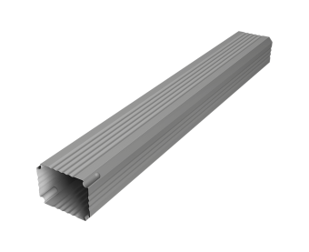 фото Труба гофрированная Vortex Lite 76х102х1000мм PE RAL 9006 бело-алюминиевый Центр Кровли картинка Труба гофрированная Vortex Lite 76х102х1000мм PE RAL 9006 бело-алюминиевый Центр Кровли