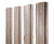Штакетник Прямоугольный с прямым резом 0,45 Print Elite White Wood TwinColor Центр Кровли