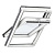 Окно мансардное VELUX GLU 0061 78х98 (двухкамерное, ручка сверху) Центр Кровли