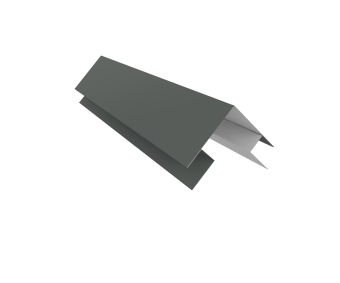 фото Планка угла внешнего сложная Кожуха сегментного 0,45 PE с пленкой RAL 7005 мышино-серый (2,0м) Центр Кровли картинка Планка угла внешнего сложная Кожуха сегментного 0,45 PE с пленкой RAL 7005 мышино-серый (2,0м) Центр Кровли