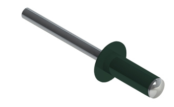 картинка Заклёпка вытяжная Daxmer 4,0х12 RAL 6005 (500шт) нерж/нерж Центр Кровли