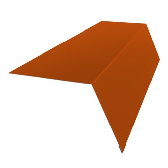 фото Планка карнизная широкая 100х85 0,45 PE с пленкой RAL 2004 оранжевый (3м) Центр Кровли картинка Планка карнизная широкая 100х85 0,45 PE с пленкой RAL 2004 оранжевый (3м) Центр Кровли