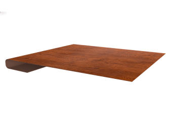 картинка Планка завершающая 0,45 Print Premium Golden Wood Fresh TwinColor (2м) Центр Кровли